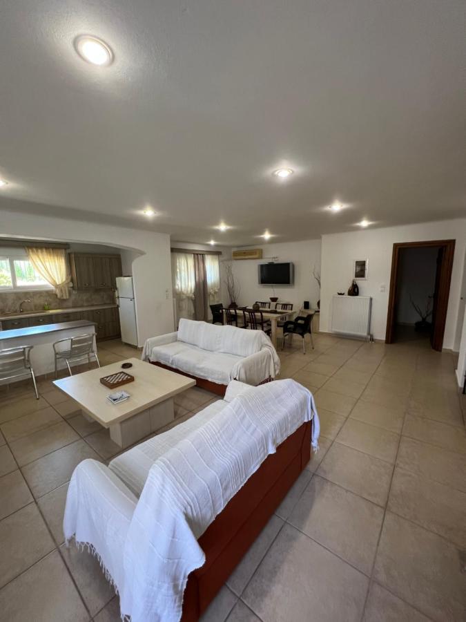 Apartment In Salamina With Garden & Sea View Selinia ภายนอก รูปภาพ